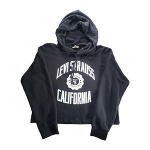 Levi Strauss Black Crop Hoodie